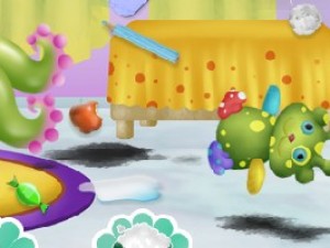 清洁章鱼婴儿房小游戏