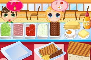 经营三明治早餐店小游戏
