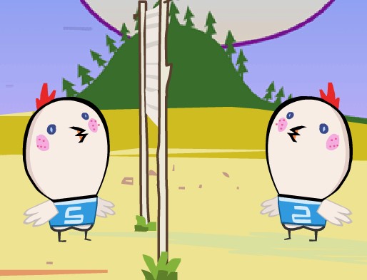 小鸡排球小游戏