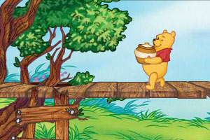 维尼小熊移蜜罐小游戏