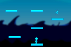 小蓝人收集字母小游戏