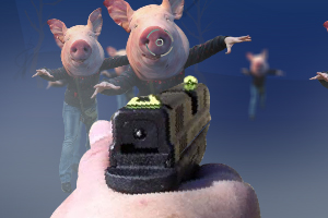 射杀猪头僵尸小游戏