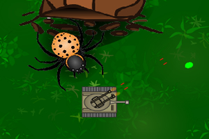 蜘蛛的攻击小游戏