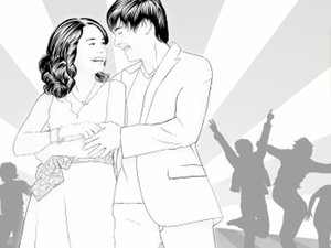 情侣的油漆画小游戏