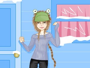 雪地里的女孩小游戏