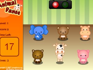 小动物跳舞小游戏