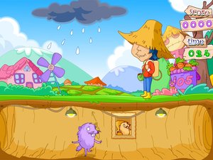 小农夫拔萝卜小游戏