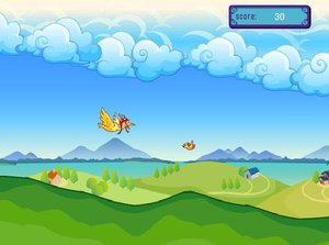 飞翔的大鸟小游戏