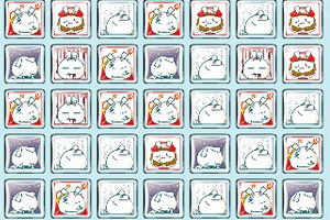 囧兔表情对对碰英文版小游戏