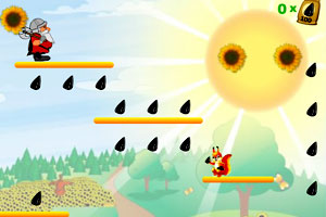 松鼠勇闯松果岛小游戏