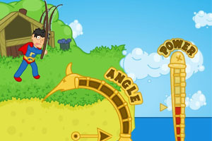 F超人海上钓鱼小游戏