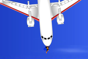 超人拯救飞机小游戏