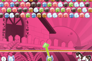 彩色海马泡泡龙小游戏