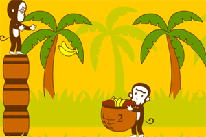 啪啪猴接香蕉小游戏