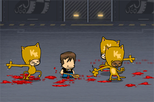 勺子哥战恶猫小游戏