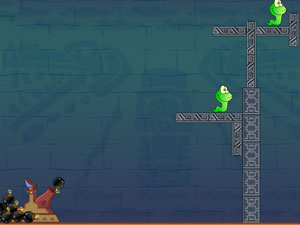 炸弹炸小蛇小游戏