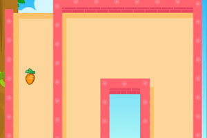 喂可爱粉小兔吃胡萝卜小游戏