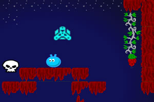 小蓝怪冒险小游戏