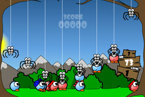 蜘蛛抓小人小游戏