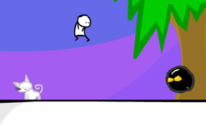 小人吃豆豆小游戏