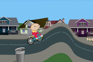 小鬼骑自行车小游戏