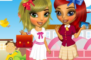 丽丝和米娜去上学小游戏