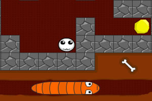 小球采金矿小游戏