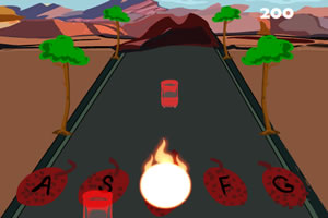 地雷炸汽车小游戏