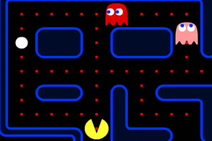 小精灵吃豆豆小游戏