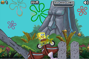 海绵宝宝开赛车小游戏