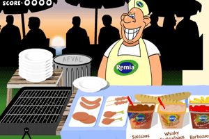 海边烧烤小游戏