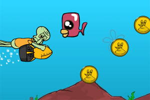 章鱼哥找金币小游戏