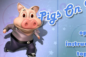 小猪滑冰吃宝石小游戏