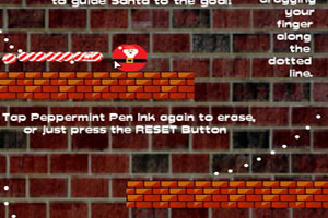 圣诞老人滚回家小游戏