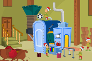 逃出圣诞玩具工厂小游戏