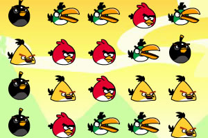 愤怒小鸟头像对对碰小游戏