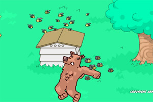 蜜蜂大战狗熊小游戏