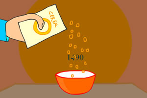 倒麦片考验耐性小游戏