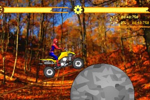 蜘蛛侠摩托挑战小游戏