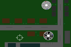 防御UFO入侵小游戏