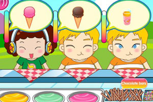 街边冰淇淋店小游戏