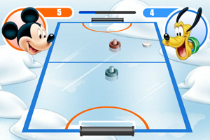 米老鼠桌上冰球赛中文版小游戏