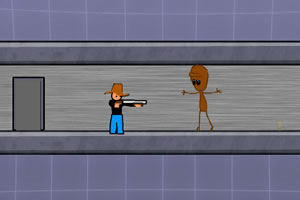 散弹枪牛仔闯关小游戏