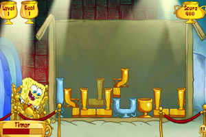 海绵宝宝堆奖杯小游戏