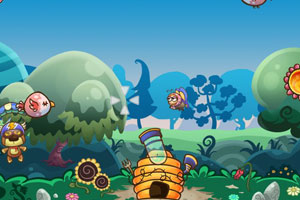 蜜蜂大战小熊小游戏