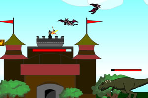 恐龙入侵城堡小游戏