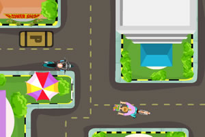 女孩骑自行车小游戏