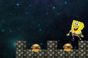 海绵宝宝太空闯关小游戏
