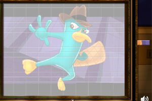 佩里鸭拼图小游戏