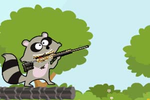 疯狂的浣熊小游戏